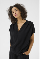Kaffe Kaffe - Milia Short Sleeve Blouse (Black Deep)