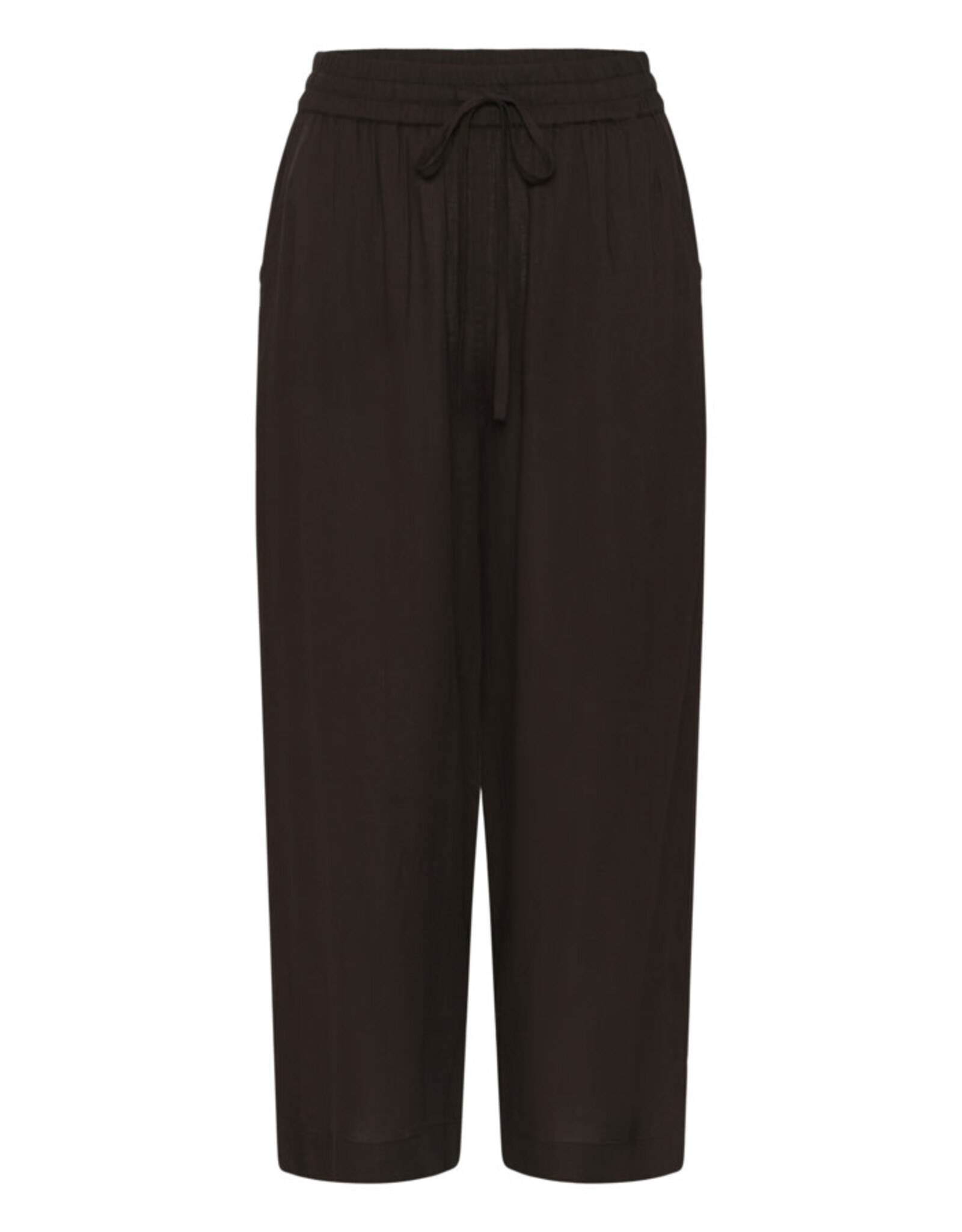 Kaffe Kaffe - Milia Cropped Wide Pants (Black Coffee)