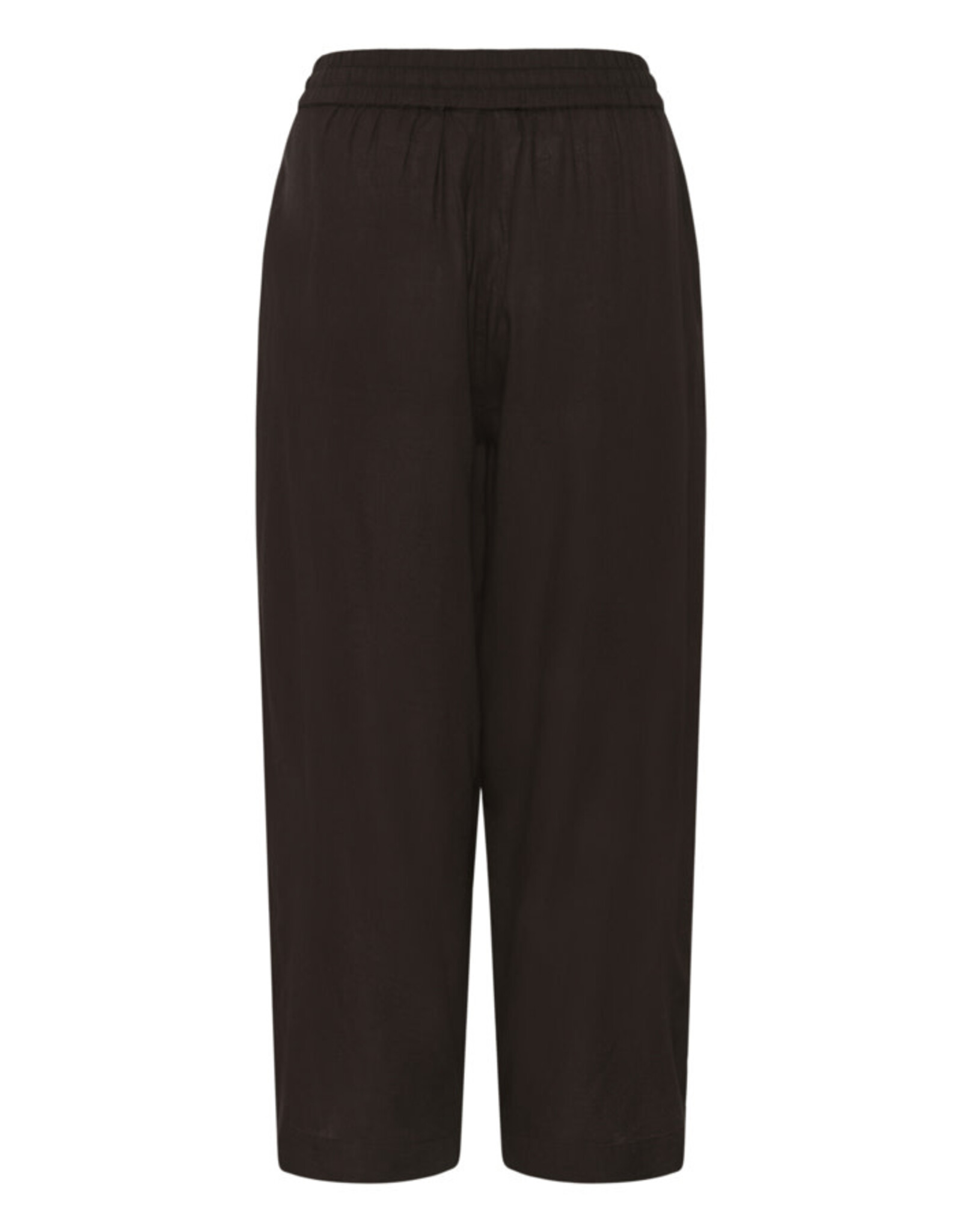 Kaffe Kaffe - Milia Cropped Wide Pants (Black Coffee)