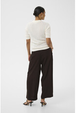 Kaffe Kaffe - Milia Cropped Wide Pants (Black Coffee)