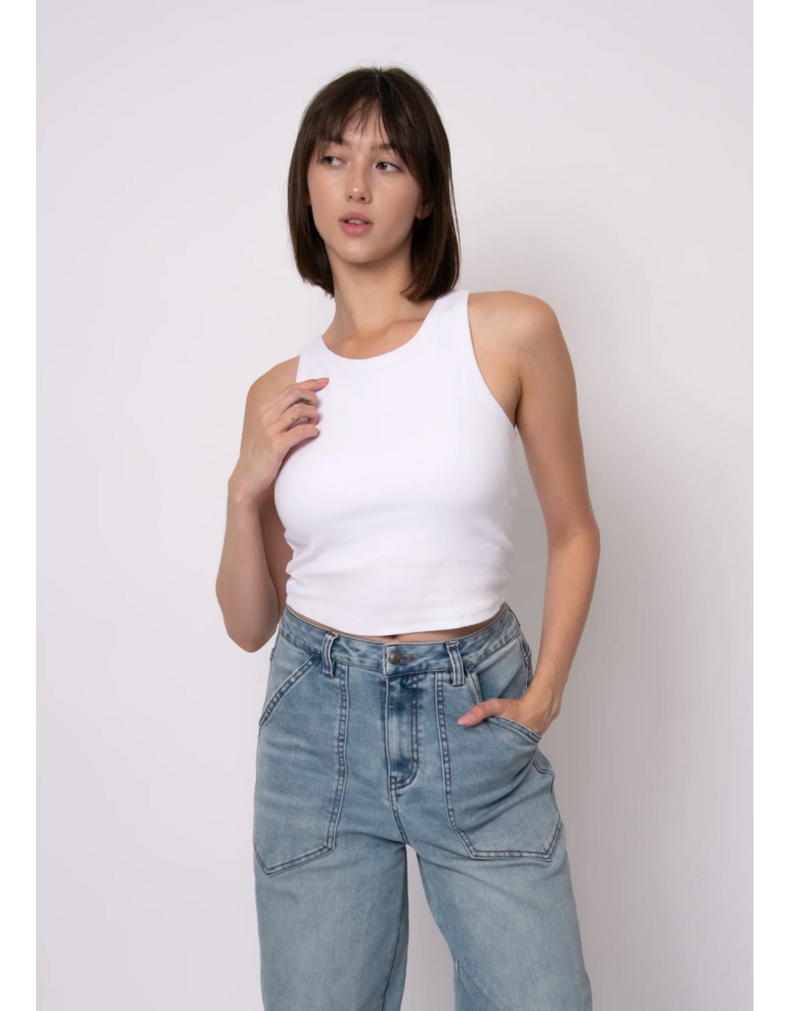RD Style RD Style - Ralyn Bra Basics Tank Top (White)