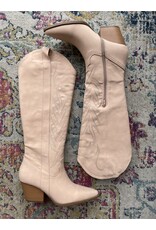 Qupid Vaca 35 western boot (nude nubuck)