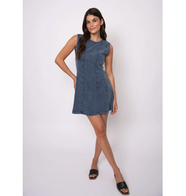 RD Style RD Style - Radia Denim Look French Terry Dress (Denim Blue)