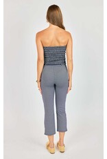 Sadie & Sage Sadie & Sage - Frankie Smocked Tube Top (Navy / White)