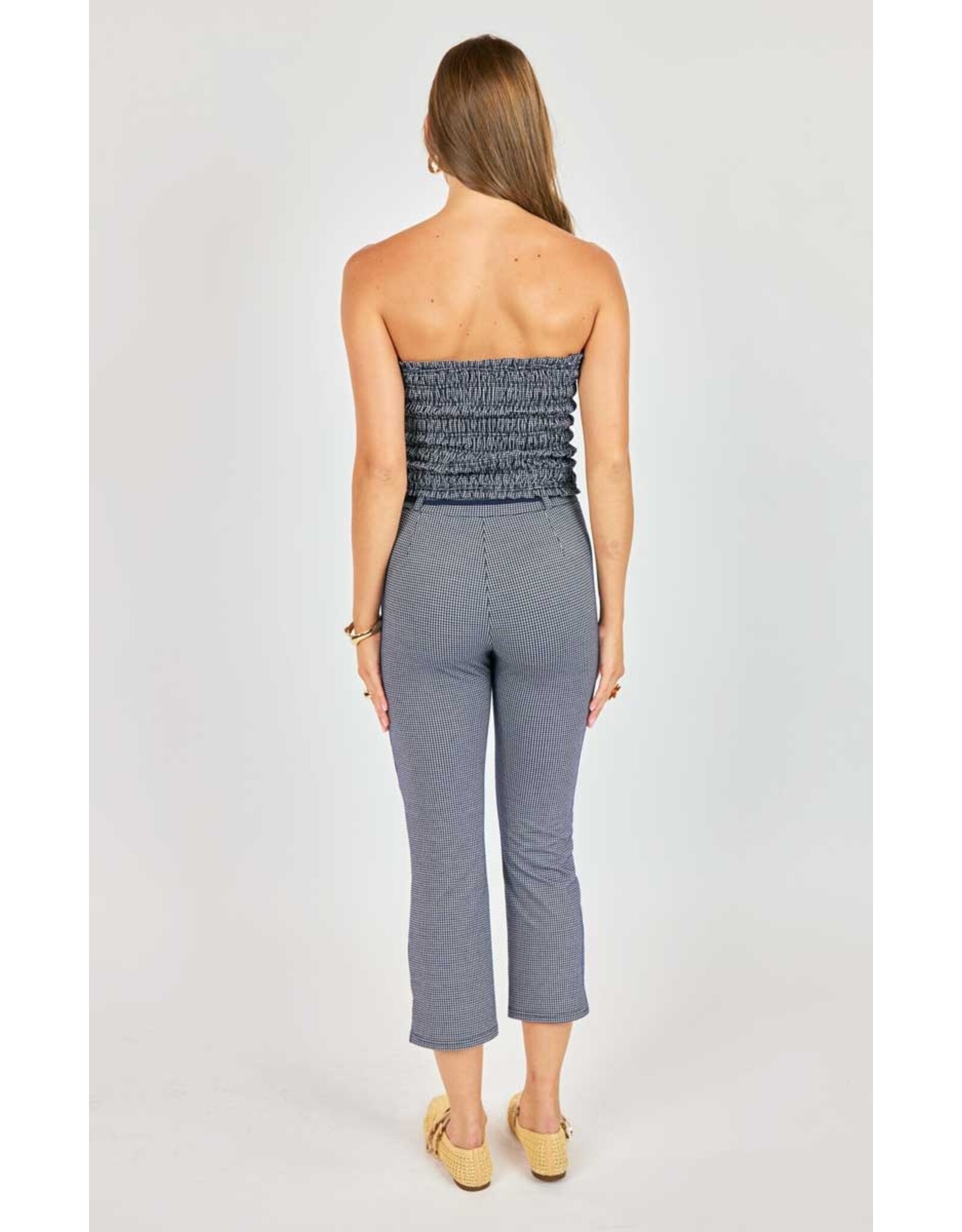 Sadie & Sage Sadie & Sage - Frankie Smocked Tube Top (Navy / White)