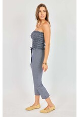 Sadie & Sage Sadie & Sage - Frankie Smocked Tube Top (Navy / White)