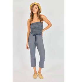 Sadie & Sage Sadie & Sage - Frankie Smocked Tube Top (Navy / White)