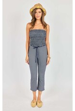Sadie & Sage Sadie & Sage - Frankie Smocked Tube Top (Navy / White)