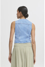 b.young b.young - Kallie Waistcoat (Light Blue Denim)