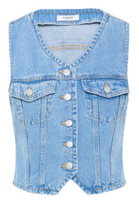 b.young b.young - Kallie Waistcoat (Light Blue Denim)