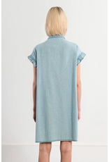 Molly Bracken Molly Bracken - Button Up Dress with Smocked Details