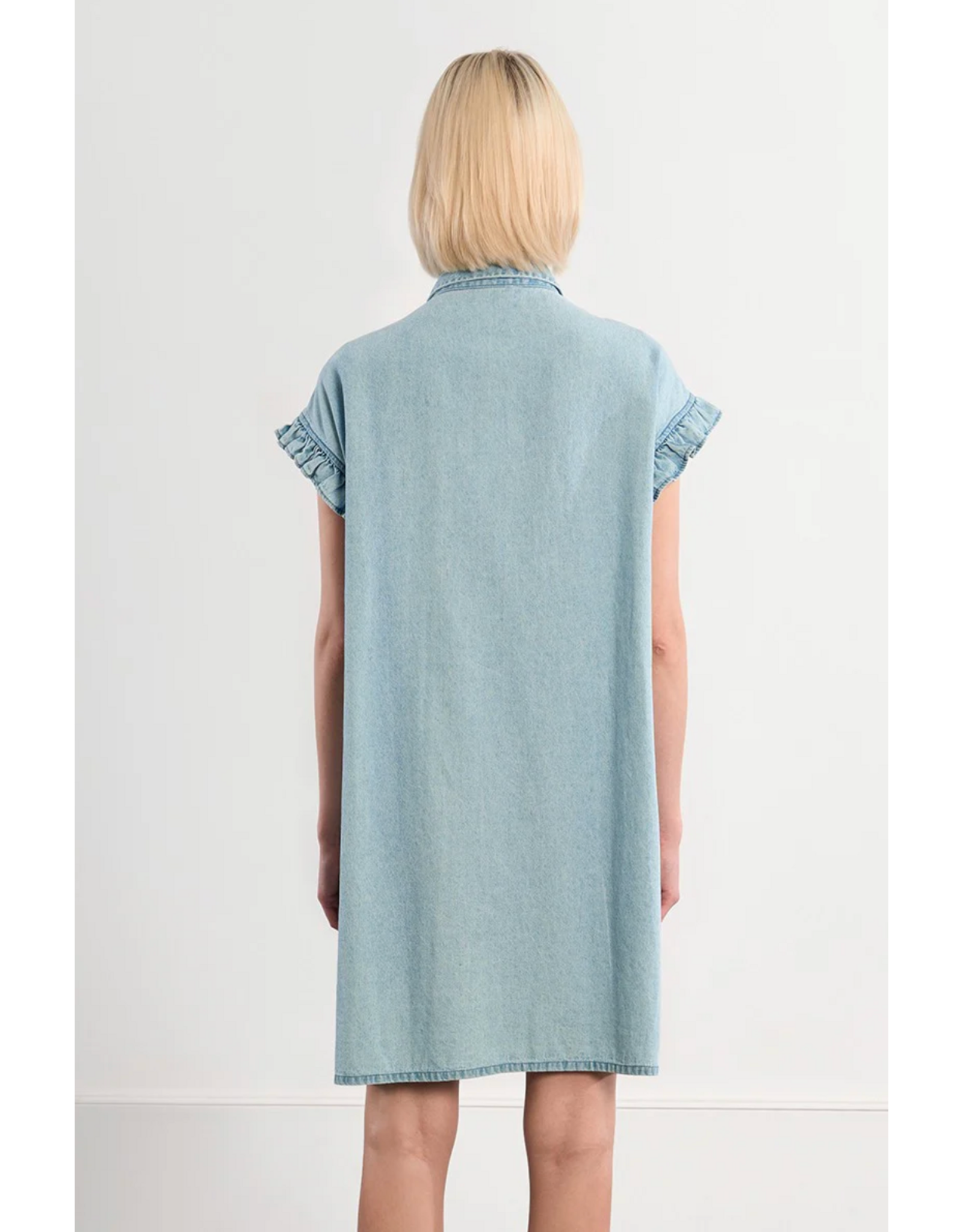 Molly Bracken Molly Bracken - Button Up Dress with Smocked Details