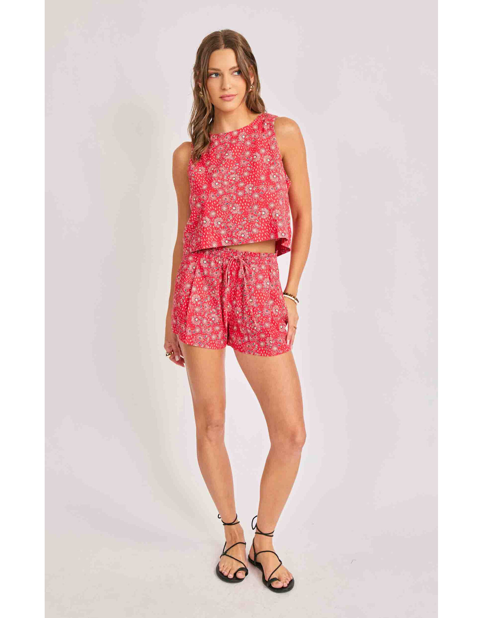 Sadie & Sage Sadie & Sage - Firecracker Sleeveless Top (Red)