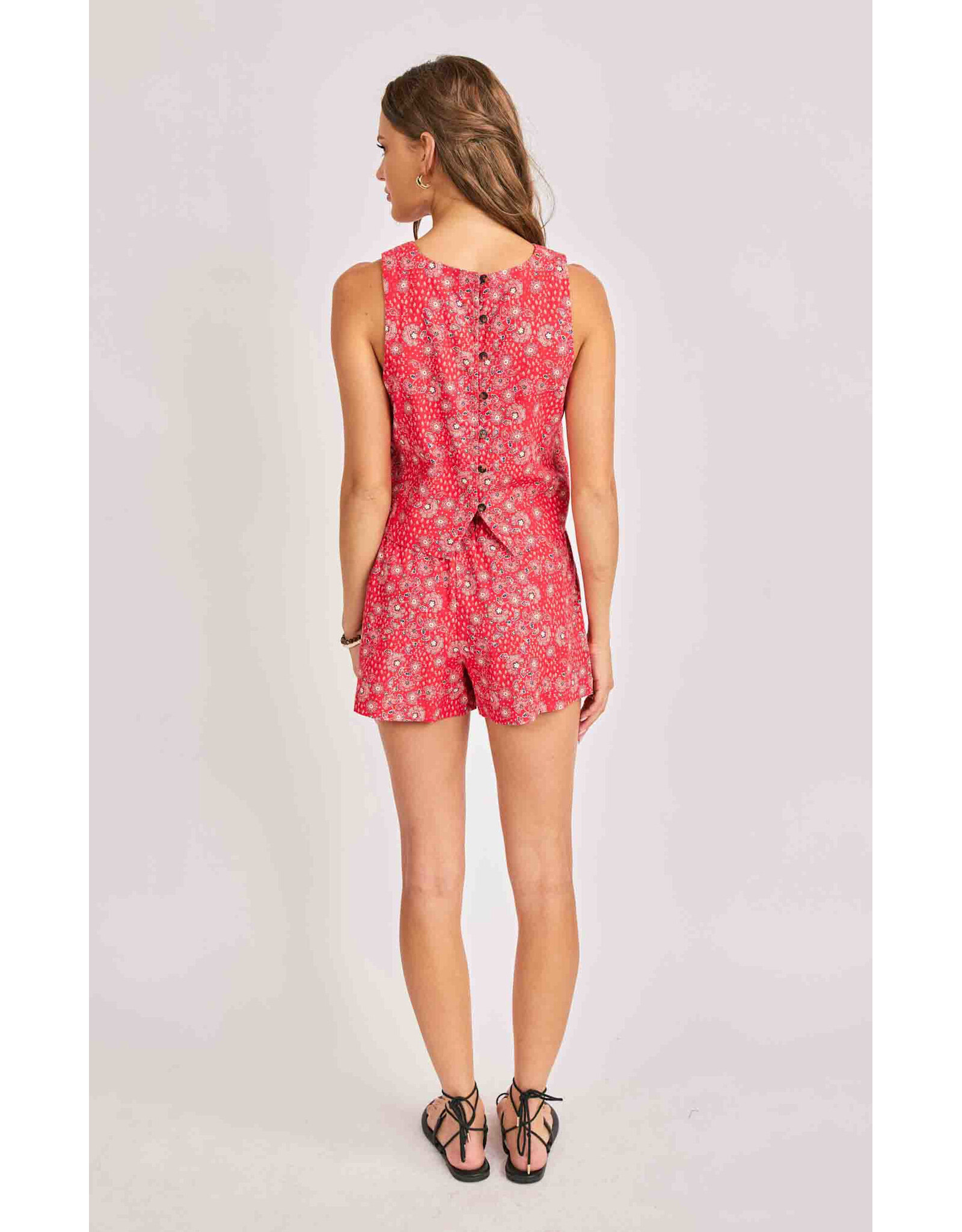Sadie & Sage Sadie & Sage - Firecracker Sleeveless Top (Red)