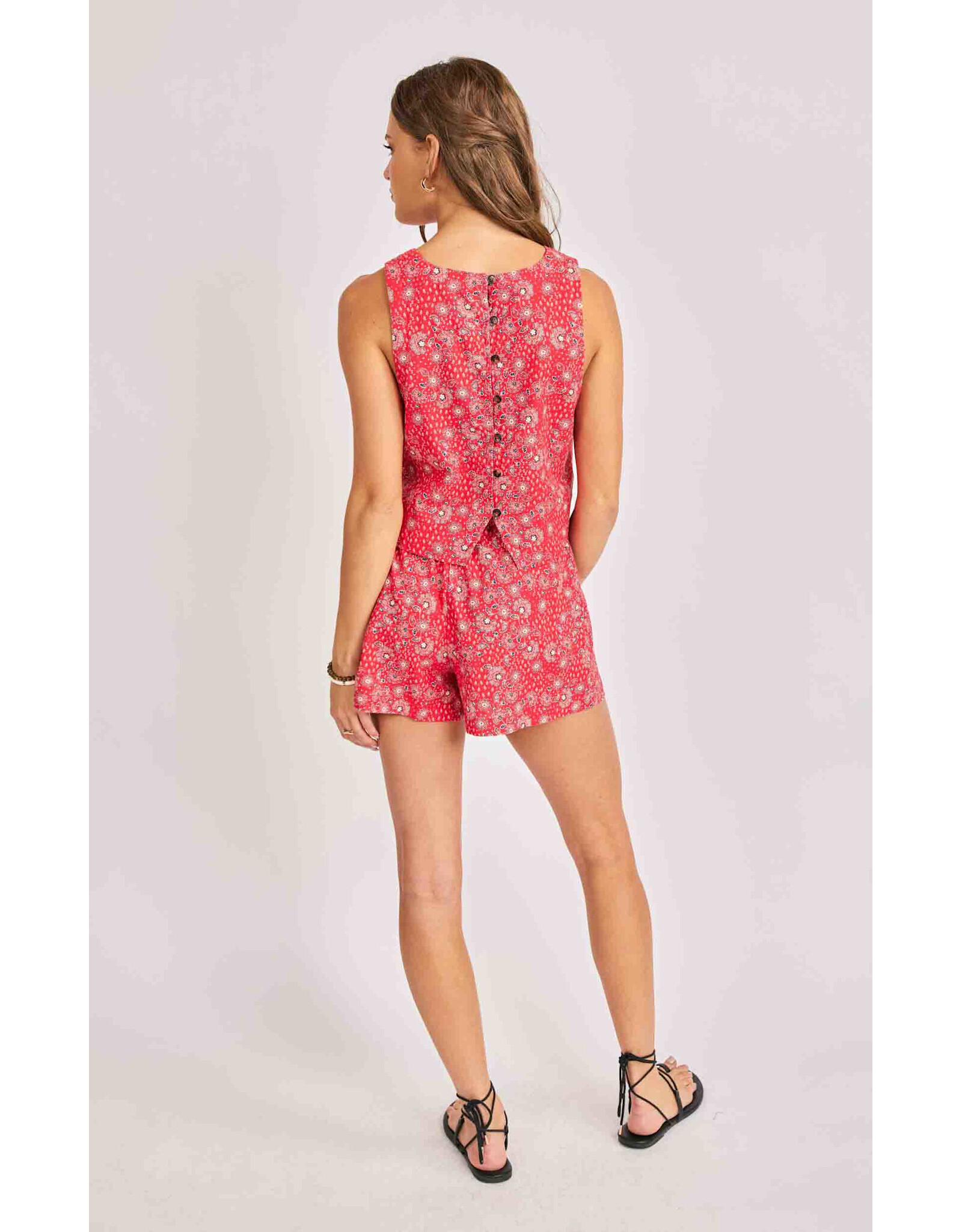 Sadie & Sage Sadie & Sage - Firecracker Sleeveless Top (Red)