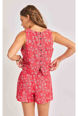 Sadie & Sage Sadie & Sage - Firecracker Sleeveless Top (Red)