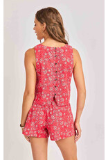Sadie & Sage Sadie & Sage - Firecracker Sleeveless Top (Red)
