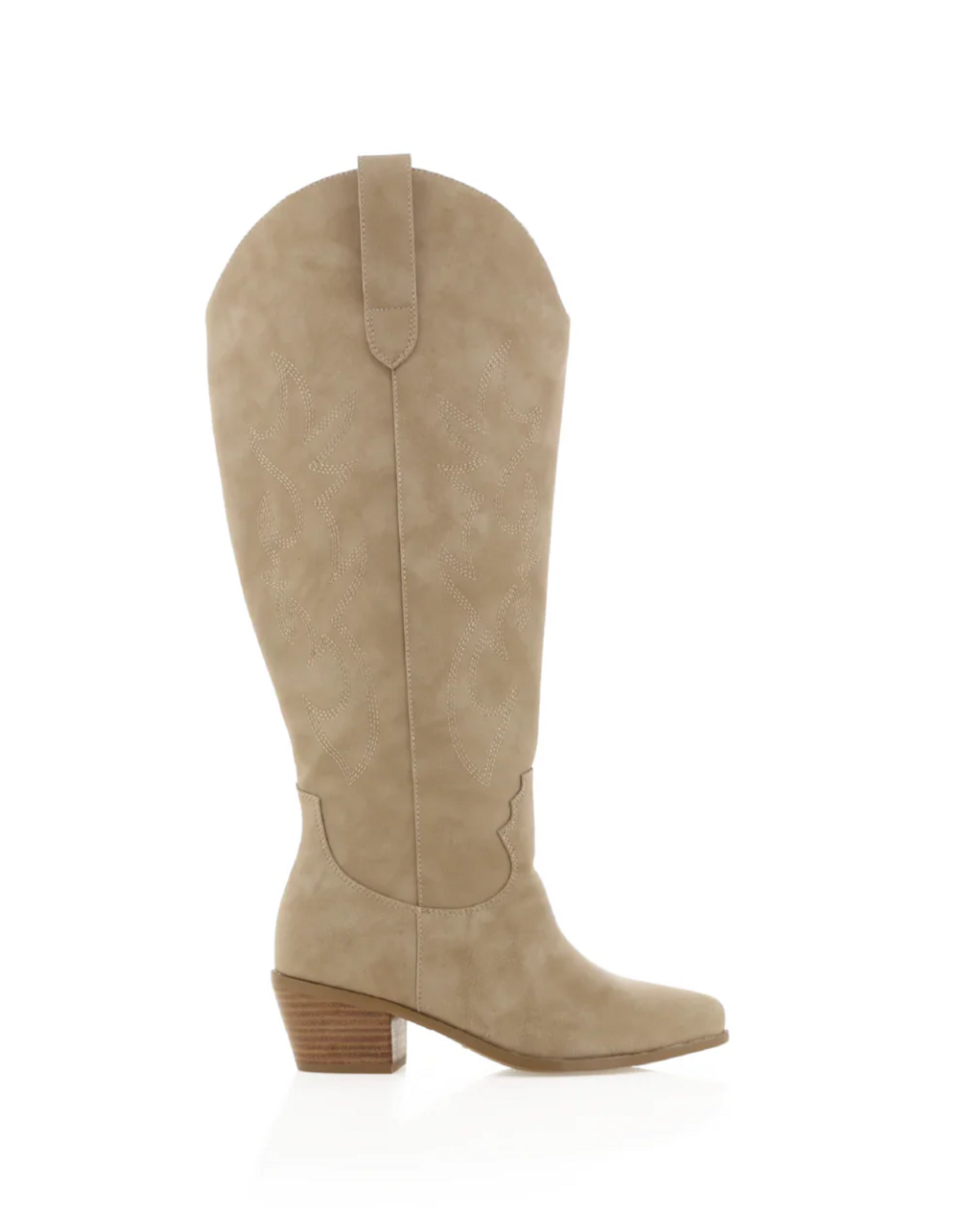 Billini - Urson Curve Western Boot - Extended Calf (Taupe Nubuck)