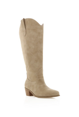 Billini - Urson Curve Western Boot - Extended Calf (Taupe Nubuck)
