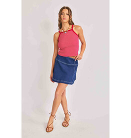 Sadie & Sage Sadie & Sage - Cowgirl Denim Mini Skirt (Indigo)