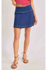 Sadie & Sage Sadie & Sage - Cowgirl Denim Mini Skirt (Indigo)