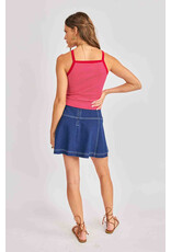 Sadie & Sage Sadie & Sage - Cowgirl Denim Mini Skirt (Indigo)