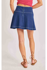 Sadie & Sage Sadie & Sage - Cowgirl Denim Mini Skirt (Indigo)