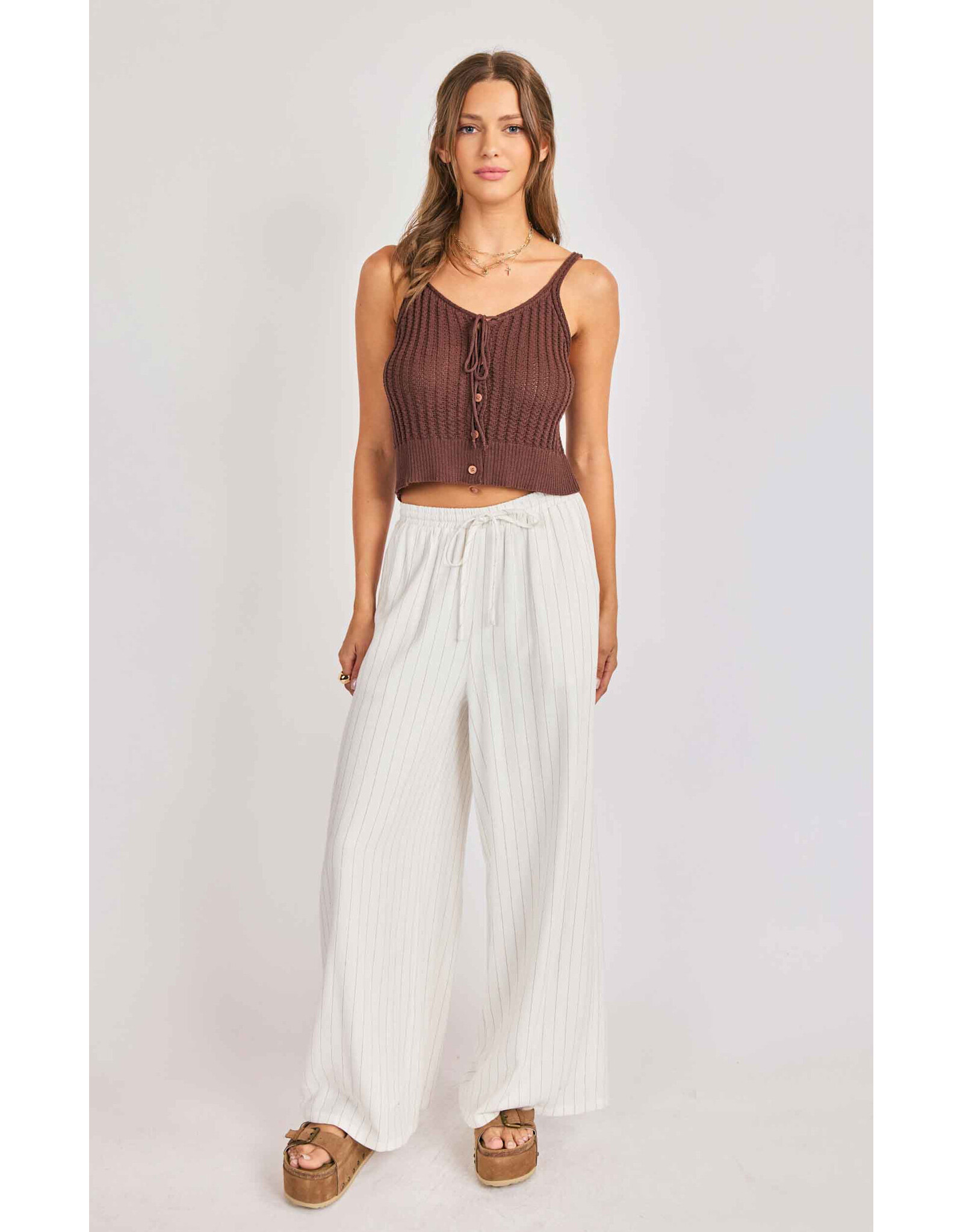 Sadie & Sage Sadie & Sage - Marlow Sweater Vest (Brown)