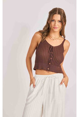 Sadie & Sage Sadie & Sage - Marlow Sweater Vest (Brown)