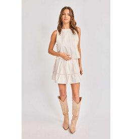 Sadie & Sage Sadie & Sage - Heartland Side Tie Sleeveless Top (Cream)