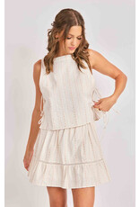 Sadie & Sage Sadie & Sage - Heartland Side Tie Sleeveless Top (Cream)