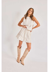 Sadie & Sage Sadie & Sage - Heartland Side Tie Sleeveless Top (Cream)