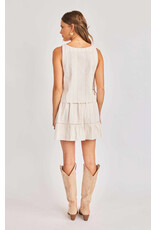Sadie & Sage Sadie & Sage - Heartland Side Tie Sleeveless Top (Cream)