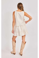 Sadie & Sage Sadie & Sage - Heartland Side Tie Sleeveless Top (Cream)