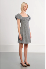Molly Bracken Molly Bracken -  Gingham Print Dress (Black)