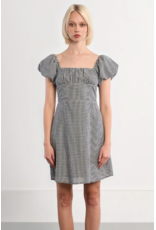 Molly Bracken Molly Bracken -  Gingham Print Dress (Black)