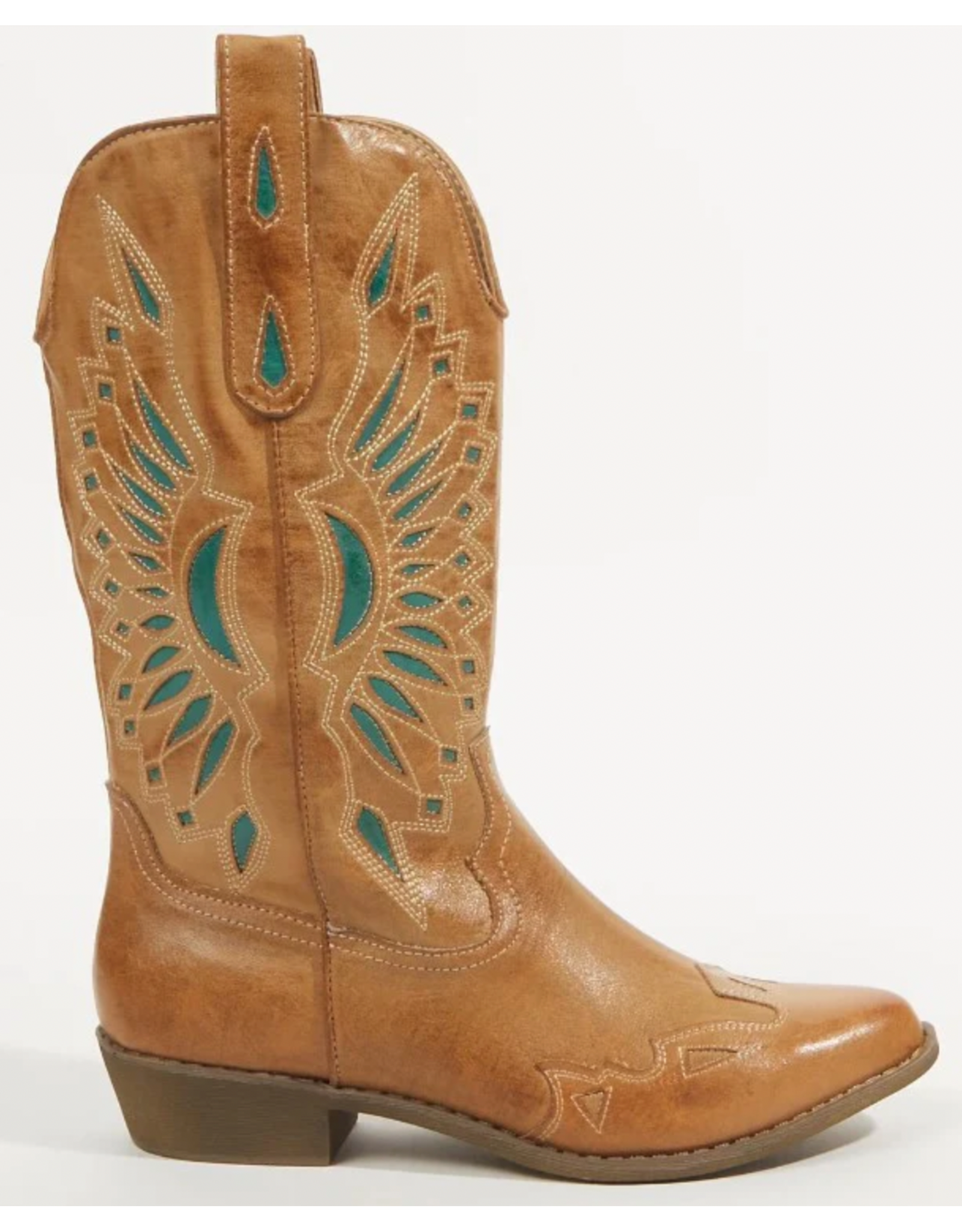 Matisse Matisse - Bandera Western Boot (Tan / Turquoise)