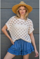 ee:some Denim Ruffle Shorts