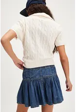 Free people Free People Roselle Denim Mini (High Tide)