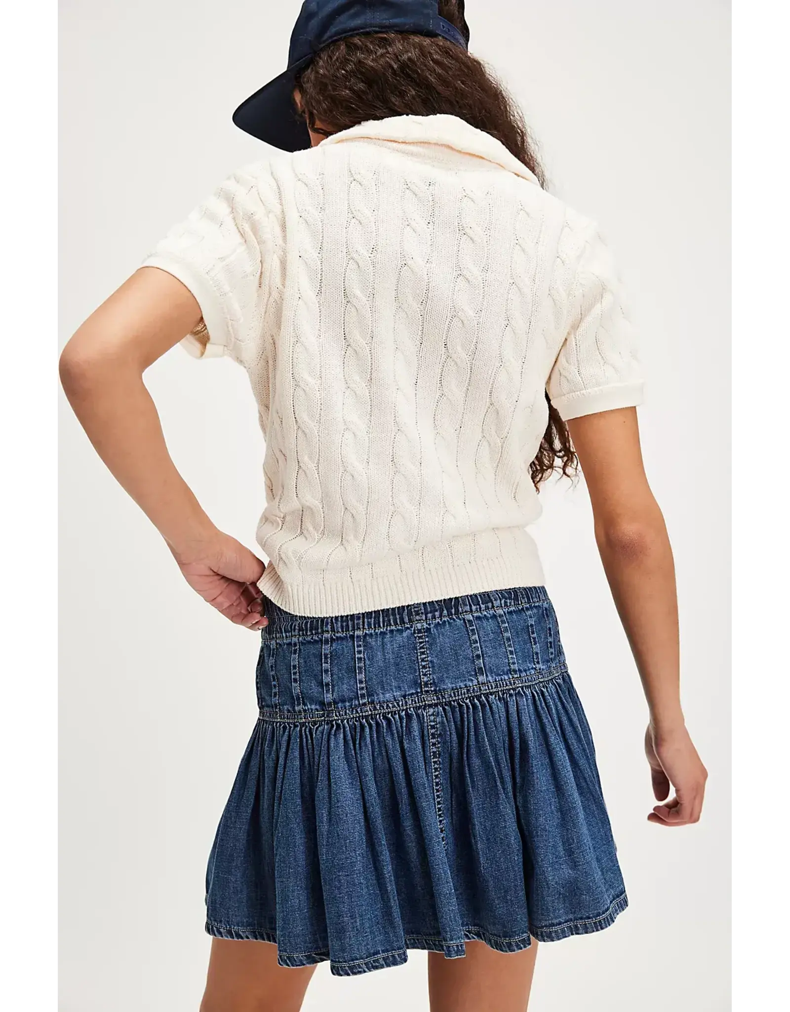 Free people Free People Roselle Denim Mini (High Tide)