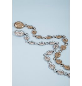 Fame Accessories Oval Chain Link Belt (Gold)