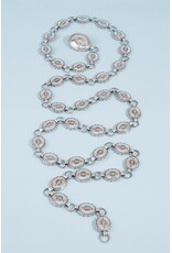 Fame Accessories Oval Chain Link Belt (Silver)