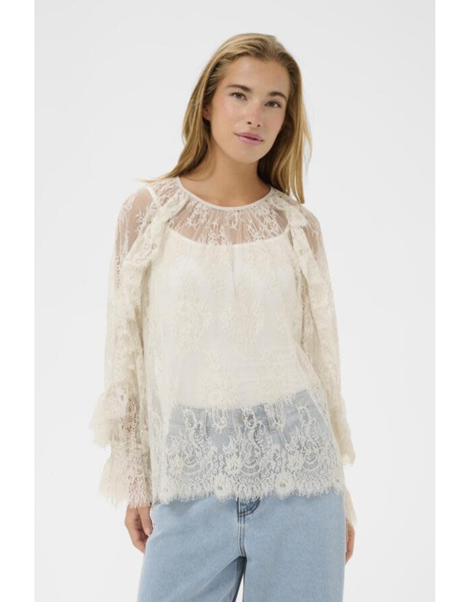 Kaffe Kaffe - Amelie Blouse (Moonbeam)
