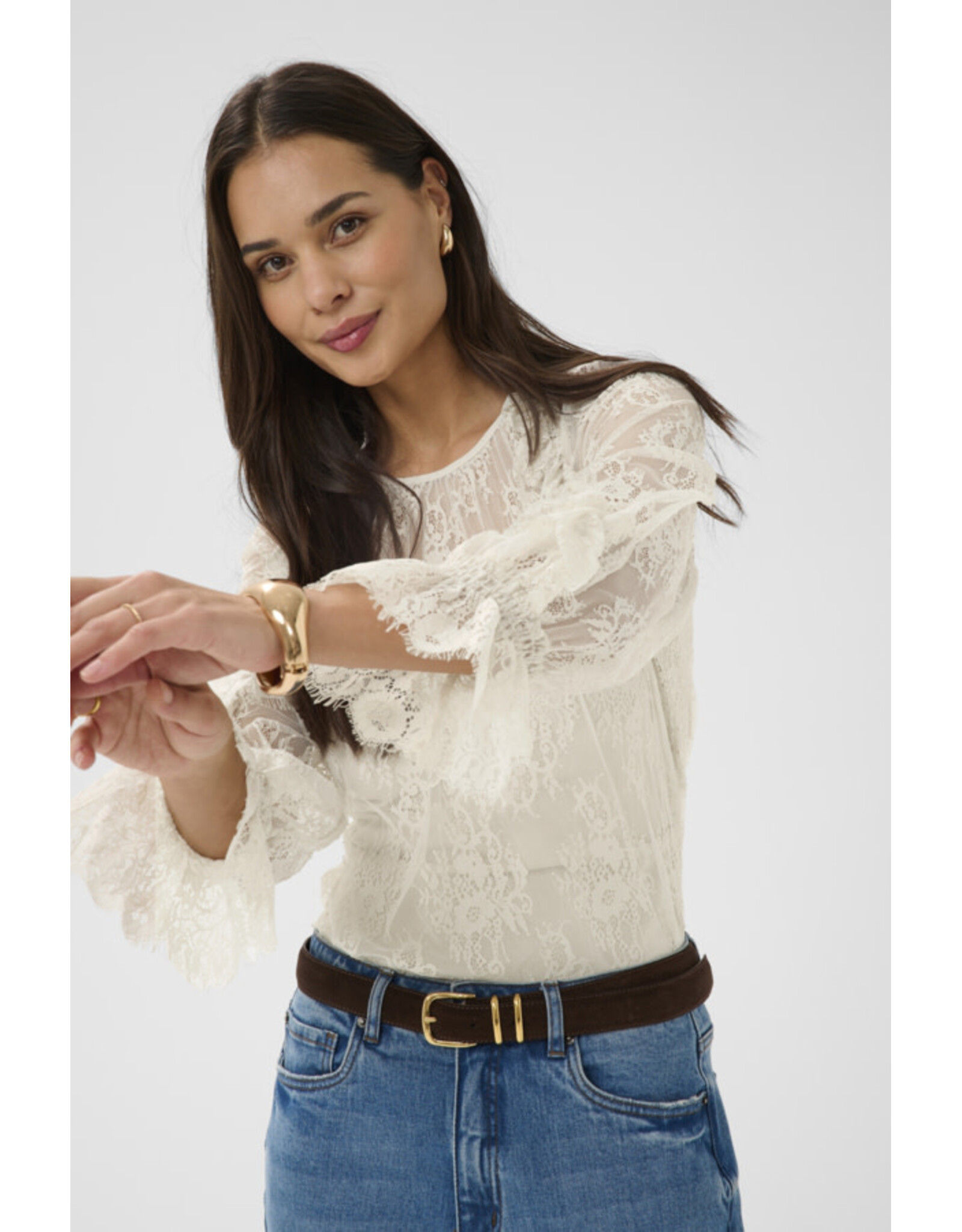 Kaffe Kaffe - Amelie Blouse (Moonbeam)