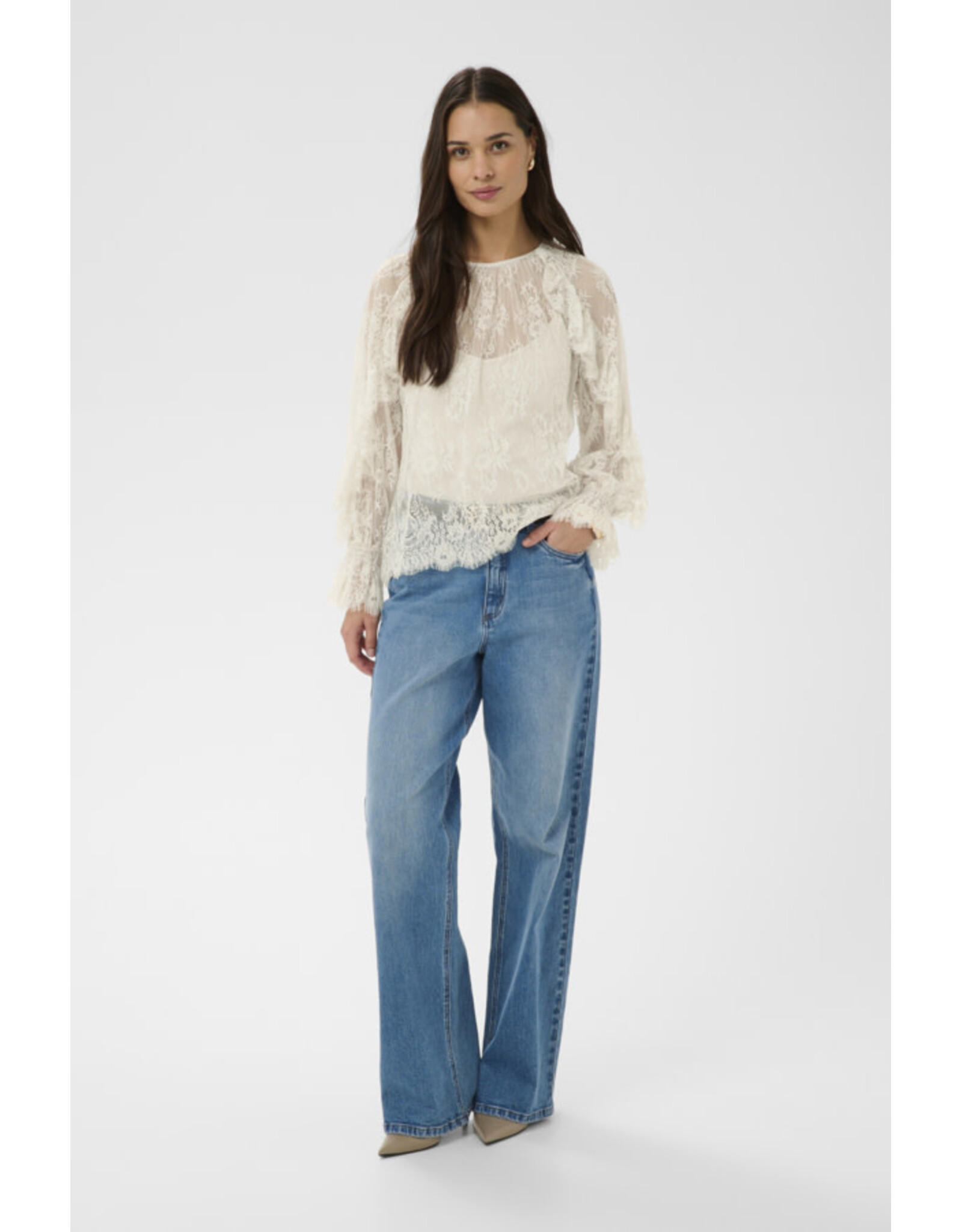 Kaffe Kaffe - Amelie Blouse (Moonbeam)