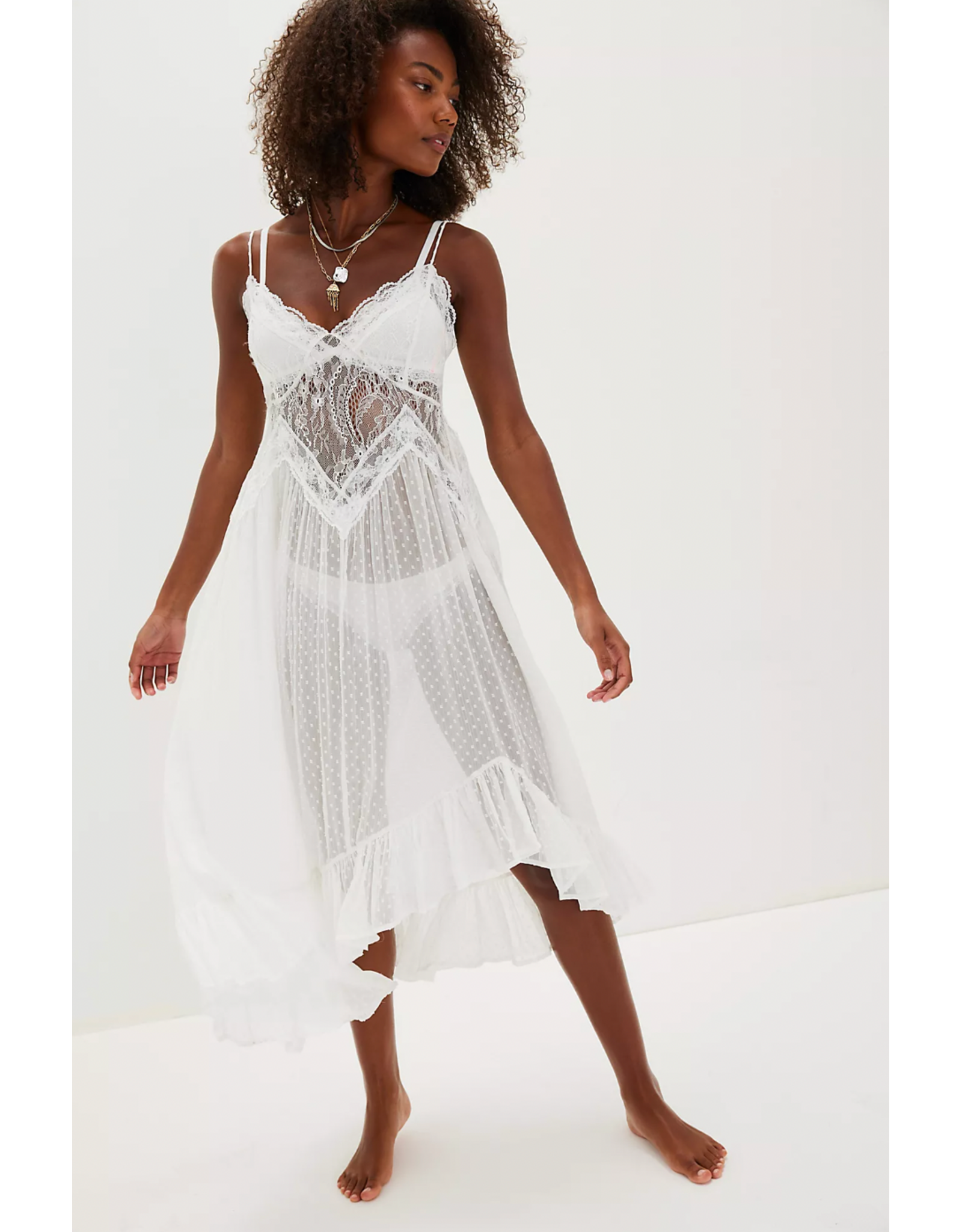 Free people Free People - Light My Fire Slip (Clean Ivory)