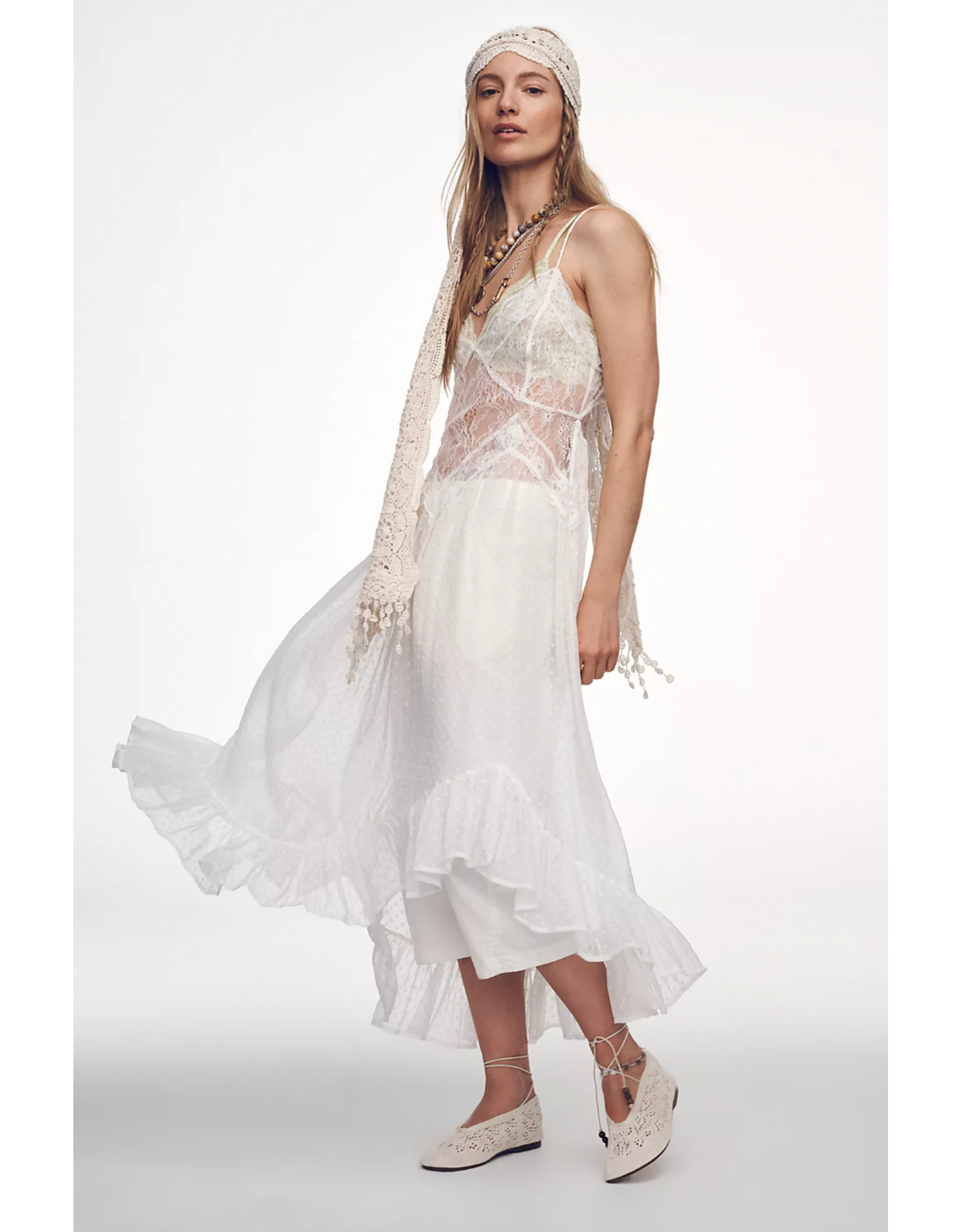 Free people Free People - Light My Fire Slip (Clean Ivory)