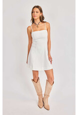 Sadie & Sage Sadie & Sage - Clear Eyes Mini Dress (White)