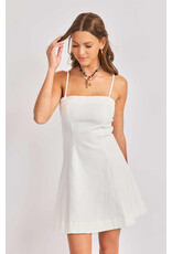 Sadie & Sage Sadie & Sage - Clear Eyes Mini Dress (White)