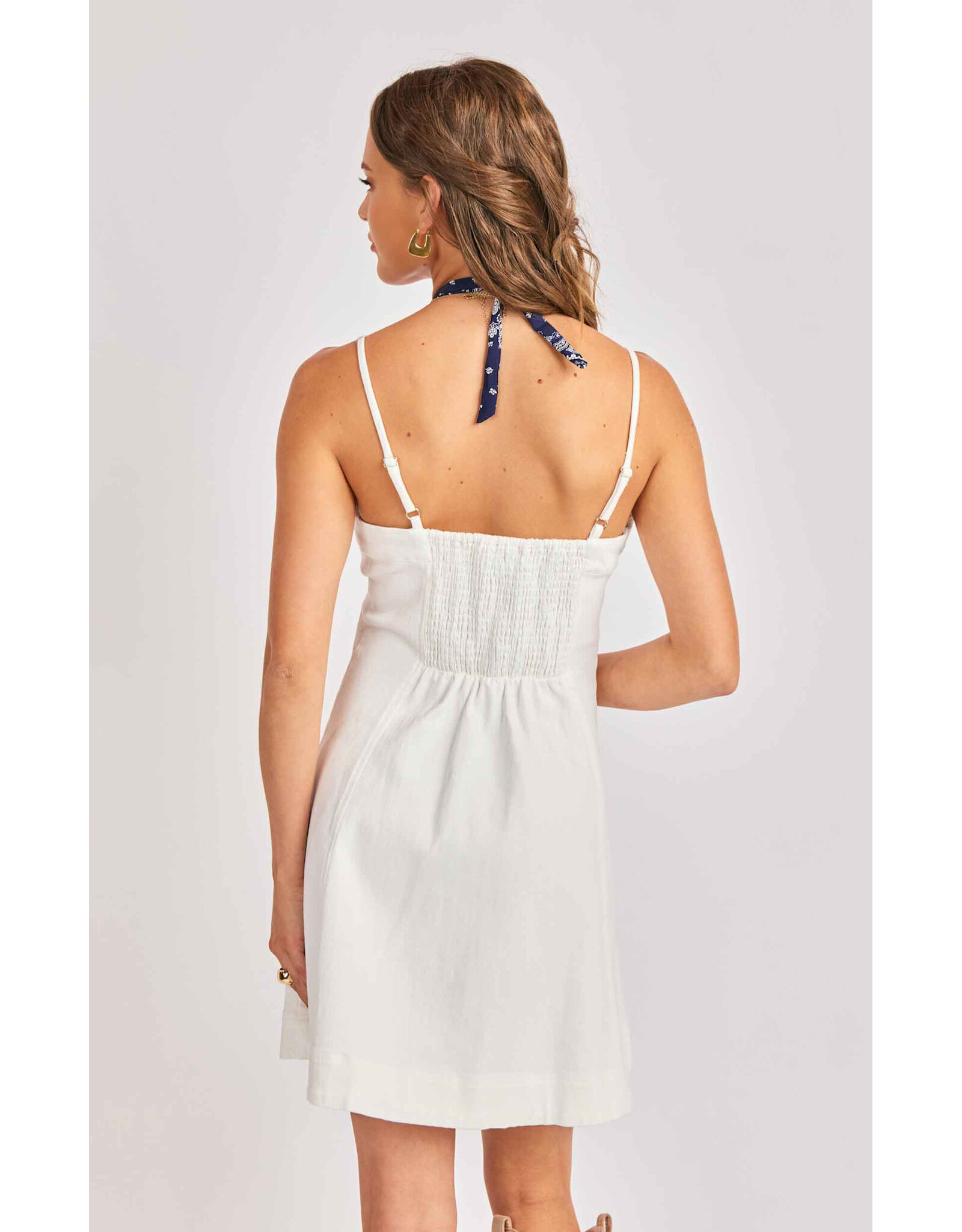 Sadie & Sage Sadie & Sage - Clear Eyes Mini Dress (White)